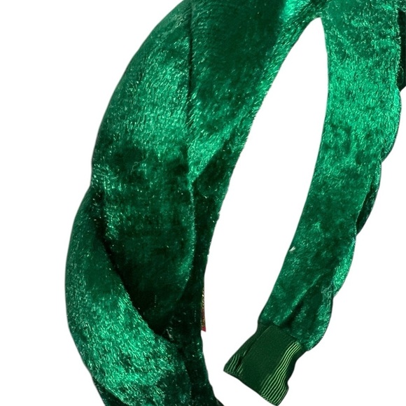 The Vintage Cosmetic Company Thick Braided Green Bubble Headband - Picture 2 of 5